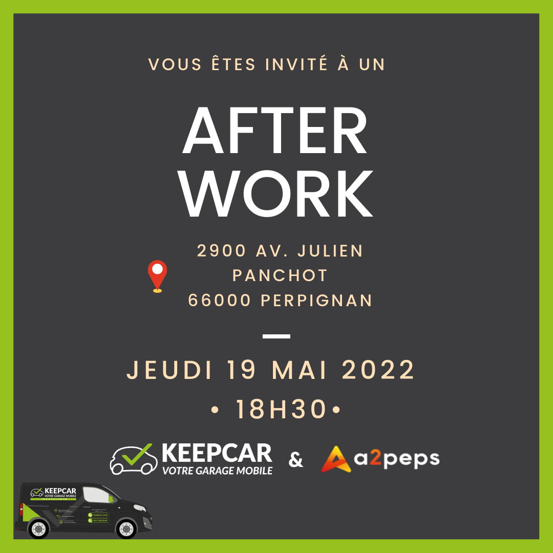 Afterwork a2peps/Keepcar jeudi 19 mai 2022